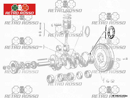 Fixation pour vis de volant 8 trous 1300 - 1750cc 