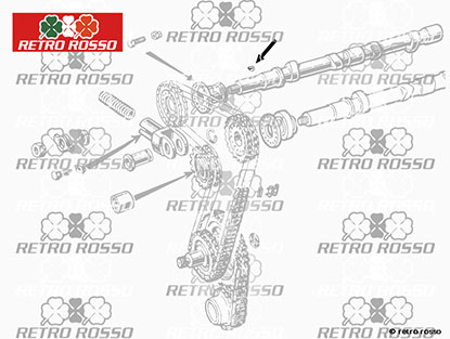 Cale pour arbre à cames Alfa 105 / 115 + 75 + 155 + 164