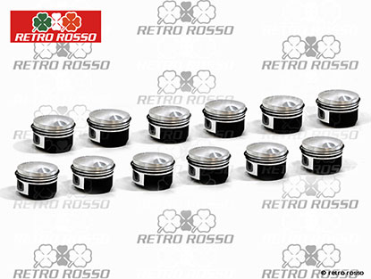 Jeu (12) pistons forgés Ferrari 365 GTC (81mm)