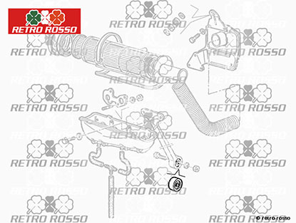 Douille pour carburateur / silenbloc tirant 19mm