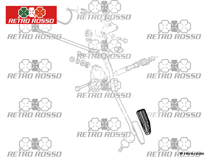 Caoutchouc pédale accélérateur IE Spider + A + GL + 75