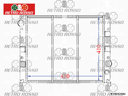 Radiateur neuf Alfa 75 2.0 TS / 2.5 - 3.0 V6 + 164 2.0 TS