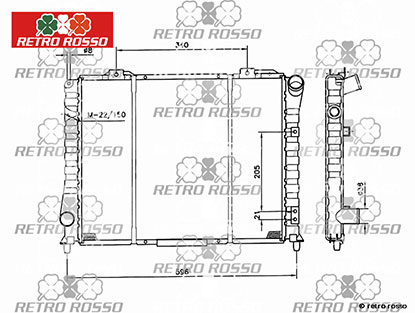 Radiateur neuf 164 3.0 V6 1.S + V6 Turbo