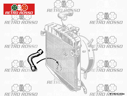 Durite inférieure 105 1. série (pompe à eau-radiateur)