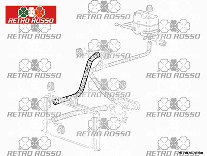 Durite supérieure Spider IE 89-93 (thermostat-radiateur)
