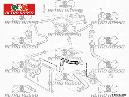 Durite supérieur 75 3,0 V6 (carter thermostat)