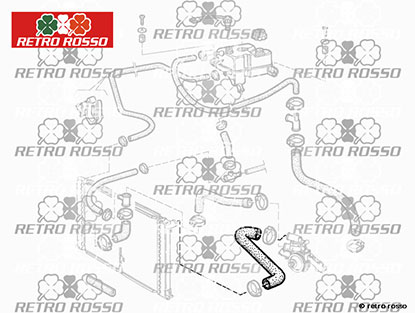 Durite 75 3,0 V6 (diviseur-thermostat)