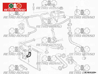 Durite inférieure 75 3.0 V6 (diviseur)