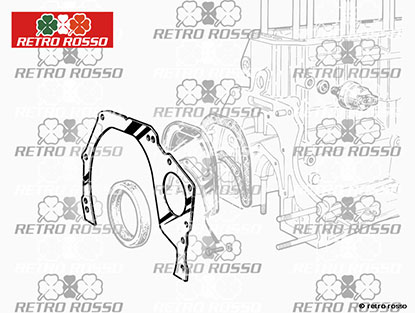 Tole de laison moteur boite 1300 - 2000 105 (2. serie)