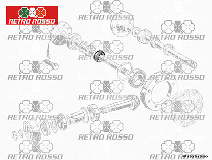 Joint spi roulement latéral p. carter diff. 750 / 101 / 105