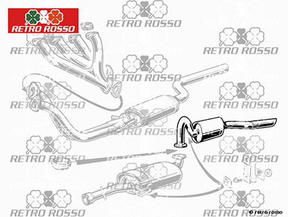 Silencieux terminal  GT Bertone / Giulia / Berlina / Spider