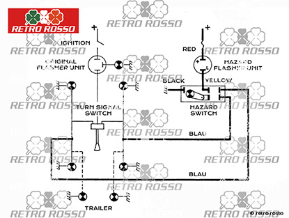 Kit interrupteur feux détresse 12 Volt (universal)