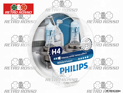 Ampoules (2) phare Philips Xenon H4 12V 60/55W +60%