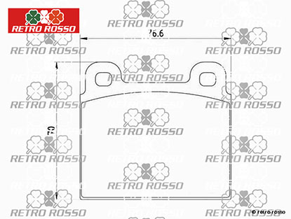 Plaquettes de frein avant 1750-2000 105 / F 308