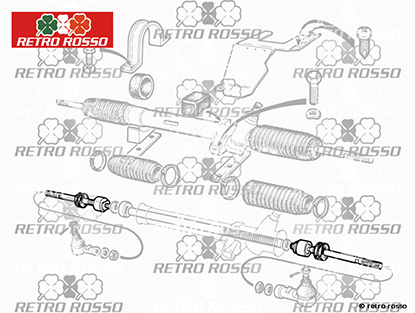 Rotule axiale Alfetta / GTV / Giulietta (direction ZF)