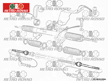 Rotule axiale Alfetta / GTV / GL / 75 (direction Spica)