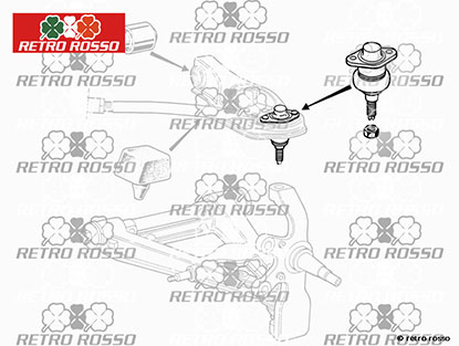 Rotule pivot direction supérieure Alfetta / GL / GTV / 75