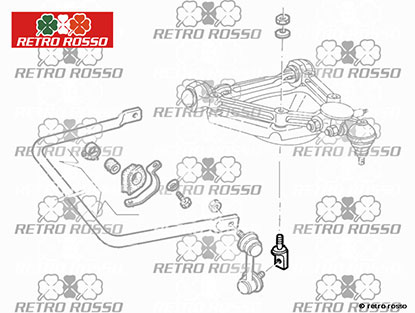 Support barre stabilisatrice support ressort Spider 86 - 93