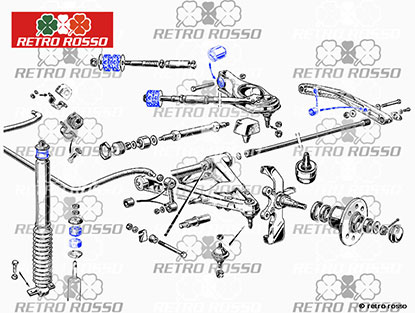 Kit complet châssis SuperPro Alfetta + GTV/6 + 75