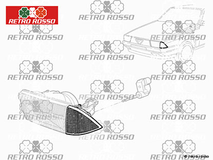 Clignotant avant clair gauche Alfa 75