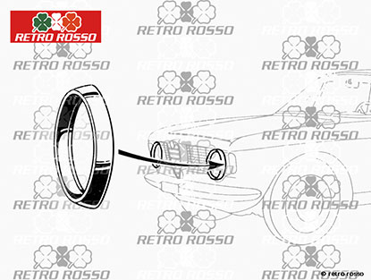 Anneau phare chromé Carello Sprint GT + Giulia TI + GTA 