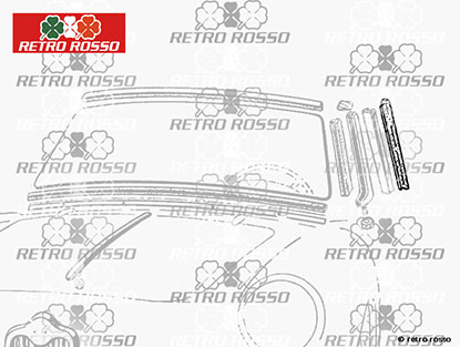 Jeu joints vitres latérales 2000 / 2600 / 750 Spider