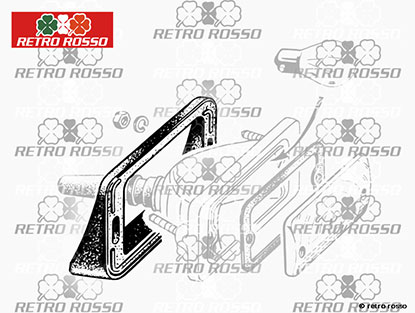 Support caoutchouc feu de recul 1300 - 1750 GT Bertone