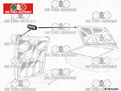 Butée capot moteur / coffre Spider / GTV Bertone