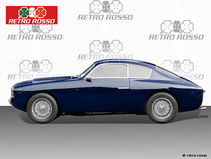 Jeu (2) poignées de porte Alfa Romeo 1900 Zagato