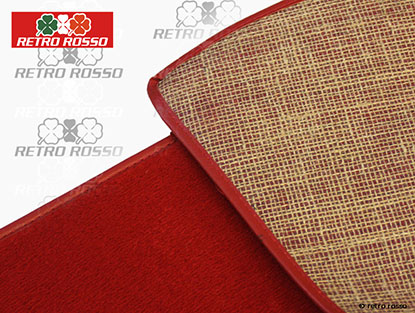 Moquette coffre rouge velours Spider 2000 QV