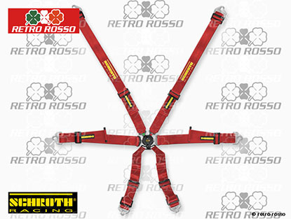 Schroth Profi 2x2 rouge harnais 6 points racing FIA