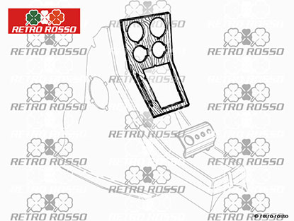 Habillage bois console centrale Giulia Super Nuova