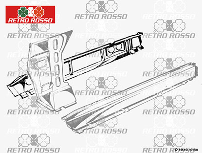 Bas de caisse centrale Spider 66 - 93 droite