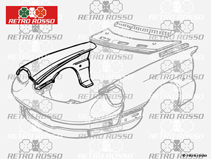 Aile avant Spider 1983 - 89 droite