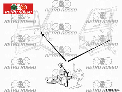 Blocage de porte 1300 - 2000 Giulia / Berlina
