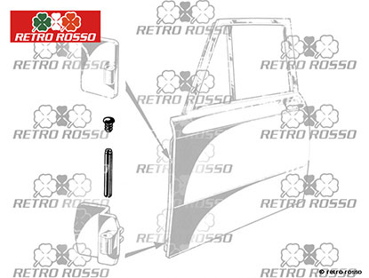 Boulon pour charnière de porte avant + arrière Giulia