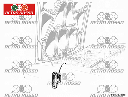 Support béquille capot moteur 1300 - 2000 105 / 115 2. S.