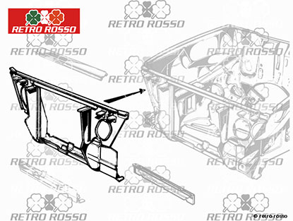 Encadrement radiateur GT Bertone 2. serie