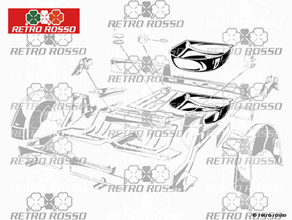 Bac a roue de secours  2000 / 2600 Touring Spider / Sprint