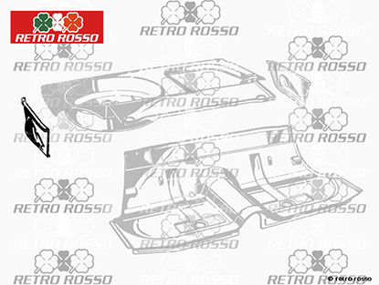 Tôle liaison plancher coffre / aile arrière droite Giulia