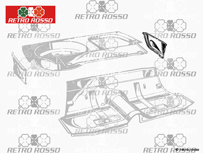 Tôle liaison plancher coffre / aile arrière gauche Giulia
