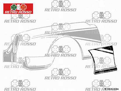 Tôle réparation aile arrière ant. droit 750/101 Spider