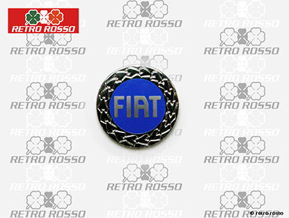 Emblème Fiat blue rond (19mm)