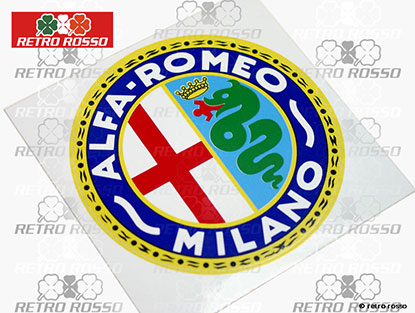 Autocollant Alfa Romeo Milano  (rond 6,5cm)