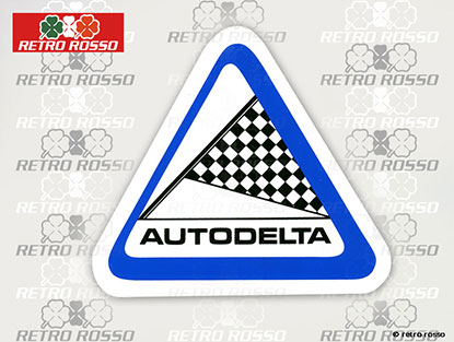 Autocollant Autodelta (triangulaire 15cm)