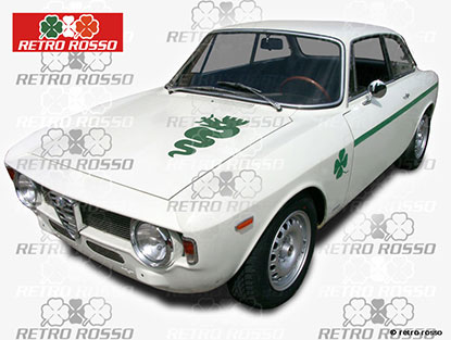 Jeu autocollants Alfa Romeo GTA (vert)