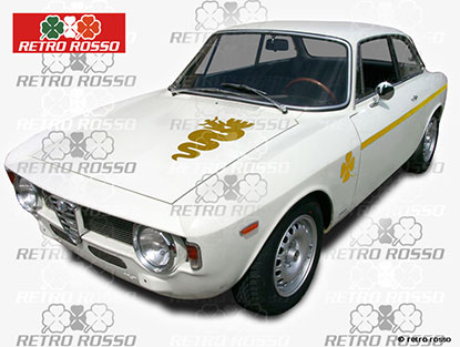 Jeu autocollants Alfa Romeo GTA (or)