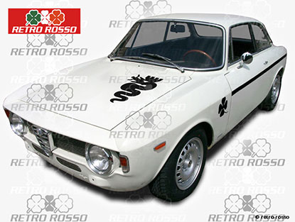 Jeu autocollants Alfa Romeo GTA (noir)