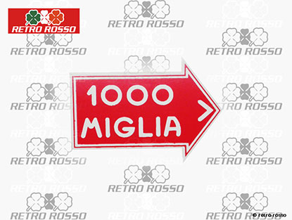 Autocollant Mille Miglia 4cm