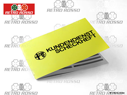 Reprint Alfa Romeo Kundendienst Scheckheft